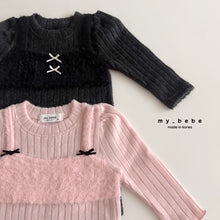 Load image into Gallery viewer, MYBEBE KIDS BOW LONG TOP* Preorder
