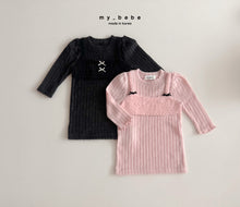 Load image into Gallery viewer, MYBEBE KIDS BOW LONG TOP* Preorder
