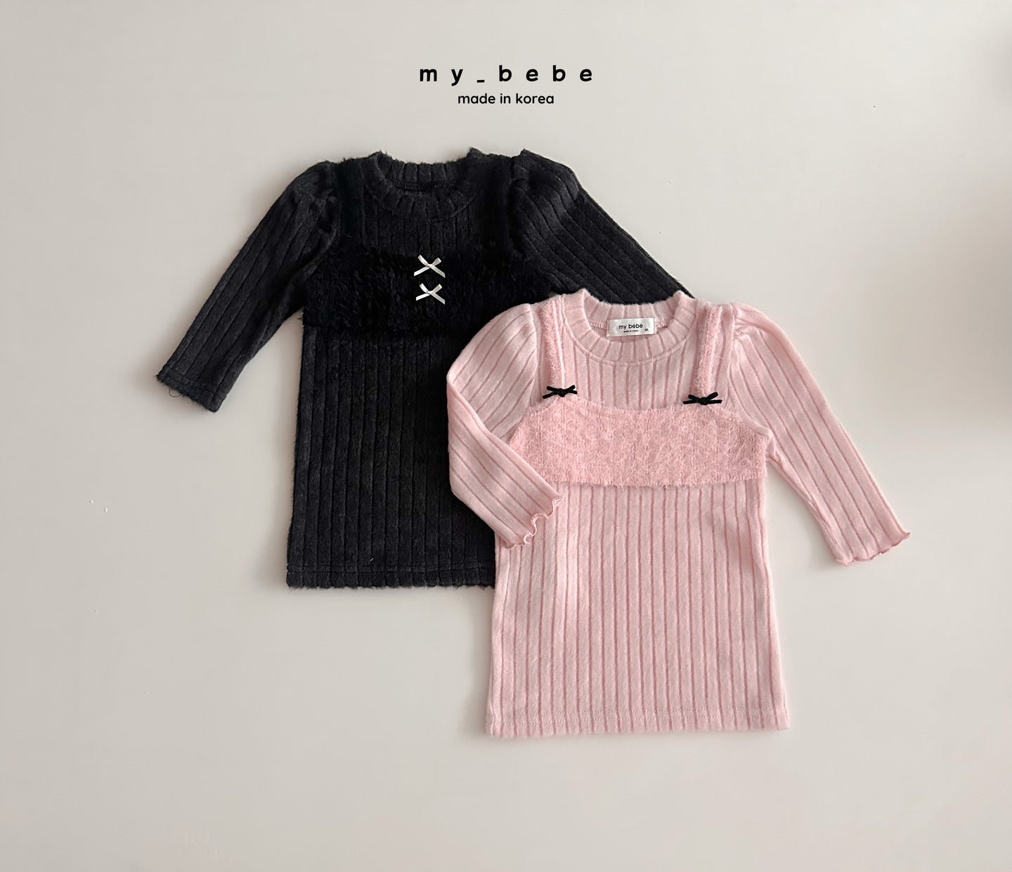 MYBEBE KIDS BOW LONG TOP* Preorder