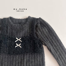 Load image into Gallery viewer, MYBEBE KIDS BOW LONG TOP* Preorder