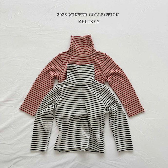MEL KIDS STRIPE TURTLE NECK**PREORDER