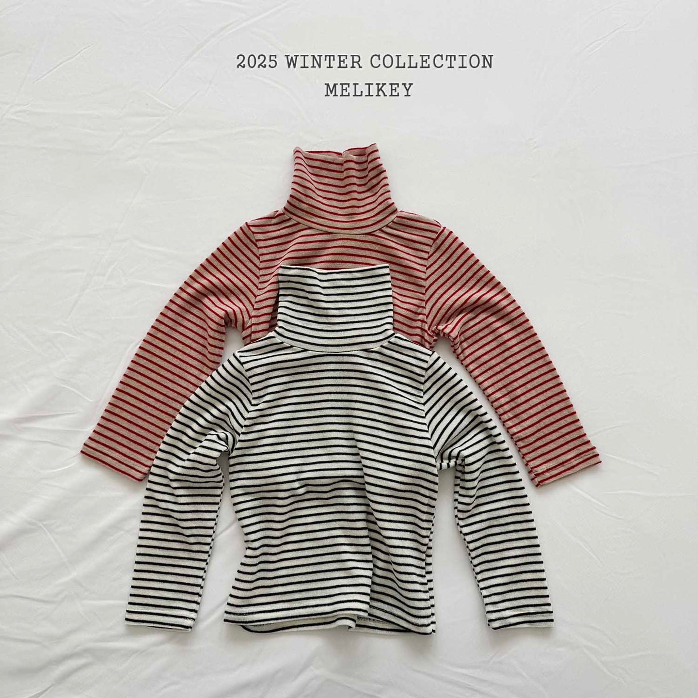 MEL KIDS STRIPE TURTLE NECK**PREORDER