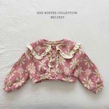 Load image into Gallery viewer, MEL KIDS KNIT BIG FLOWERS CARDIGAN**PREORDER