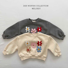Load image into Gallery viewer, MEL KIDS BOUCLE FLOWER SWEAT SHIRT**PREORDER