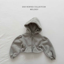 Load image into Gallery viewer, MEL KIDS SHORT FRILL HOODED ZIP up**PREORDER