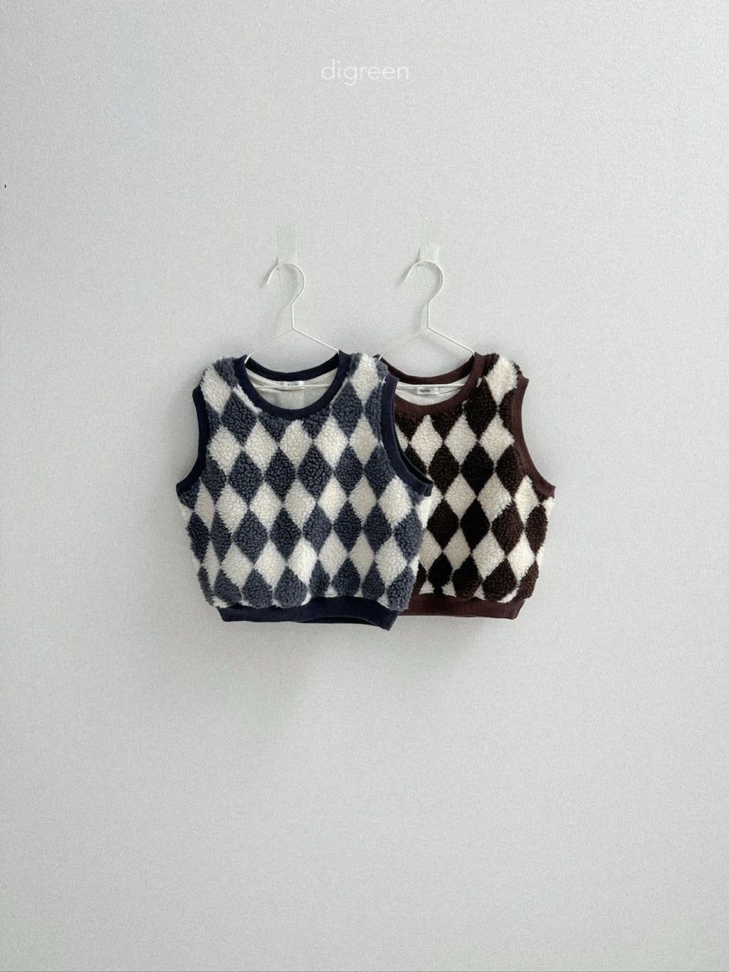 DIGREEN KIDS ARGYLE VEST*PREORDER
