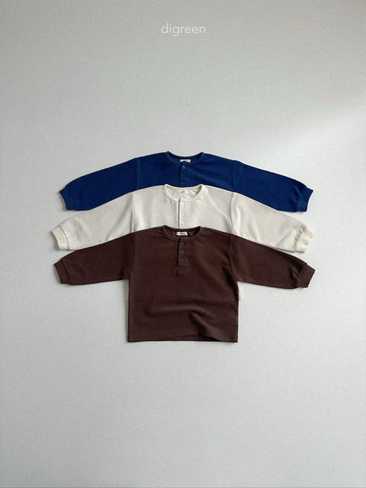 DIGREEN KIDS BUTTON TEE*PREORDER