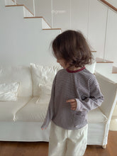 Load image into Gallery viewer, DIGREEN KIDS ROUND STRIPE SHIRT*PREORDER