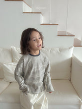 Load image into Gallery viewer, DIGREEN KIDS ROUND STRIPE SHIRT*PREORDER