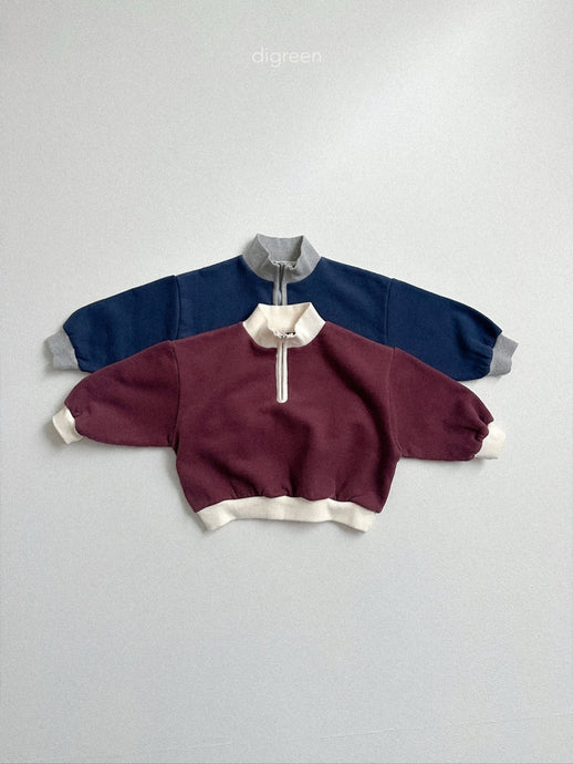 DIGREEN KIDS LINE ZIP UP TEE*PREORDER