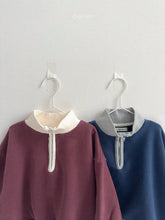 Load image into Gallery viewer, DIGREEN KIDS LINE ZIP UP TEE*PREORDER