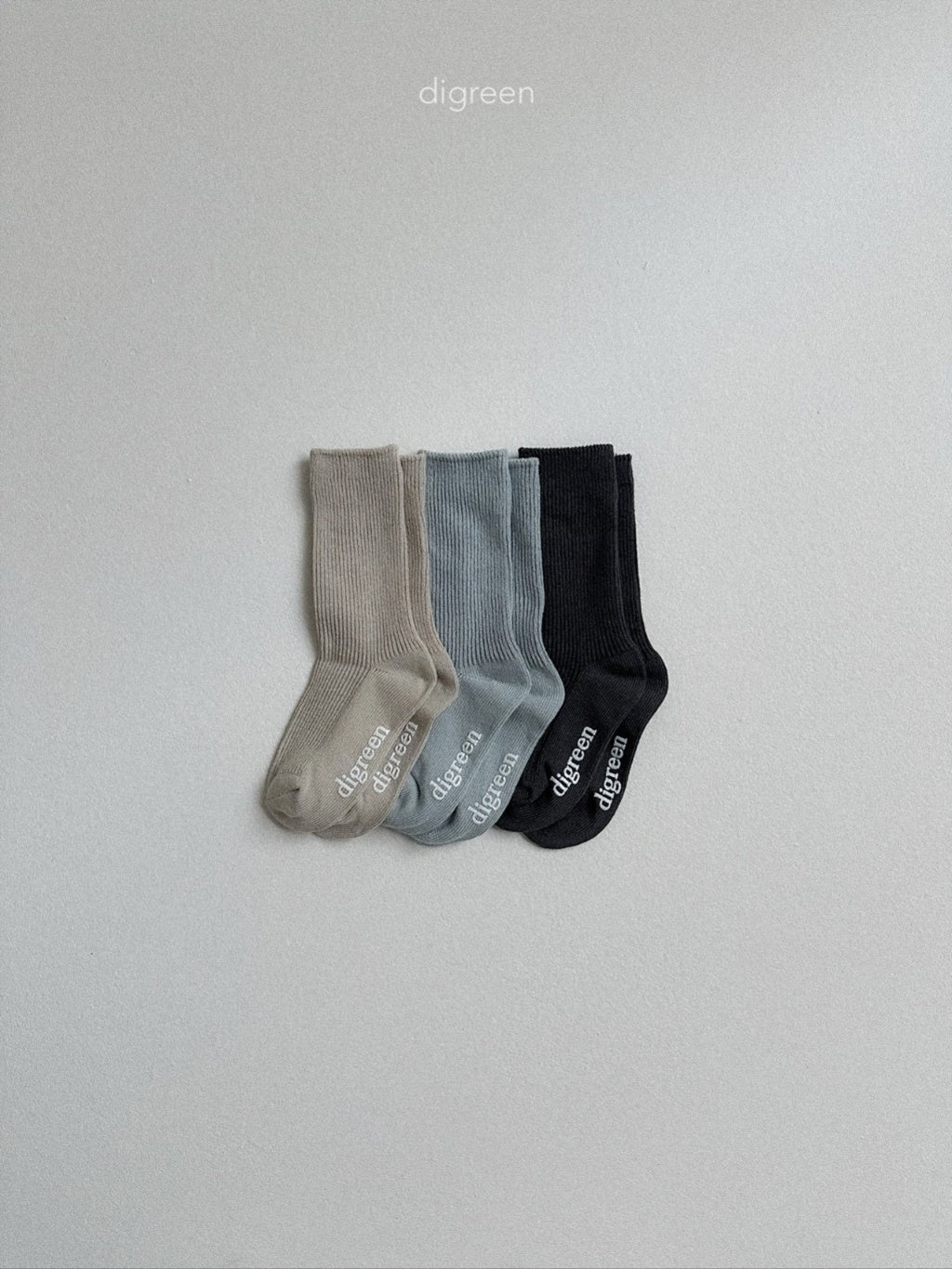 DIGREEN KIDS GREY SOCK SET*PREORDER
