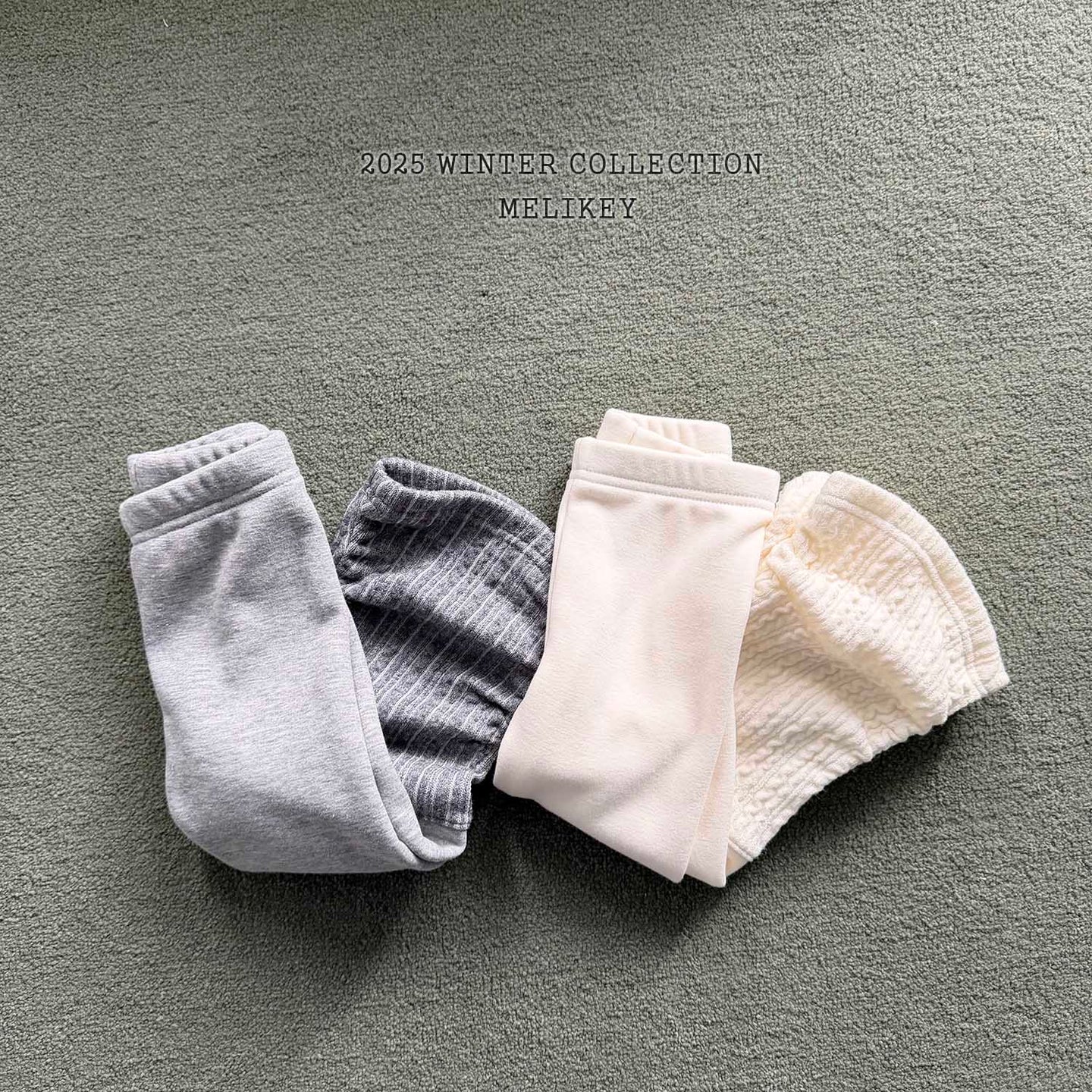 MEL KIDS THINK RIB SHIRRING LEGGINGS**PREORDER