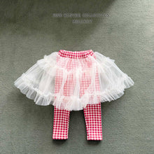 Load image into Gallery viewer, MEL KIDS CHECK TUTU LEGGINGS SKIRT**PREORDER