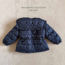 Load image into Gallery viewer, MEL KIDS HEART PADDED QUILTING JACKET**PREORDER