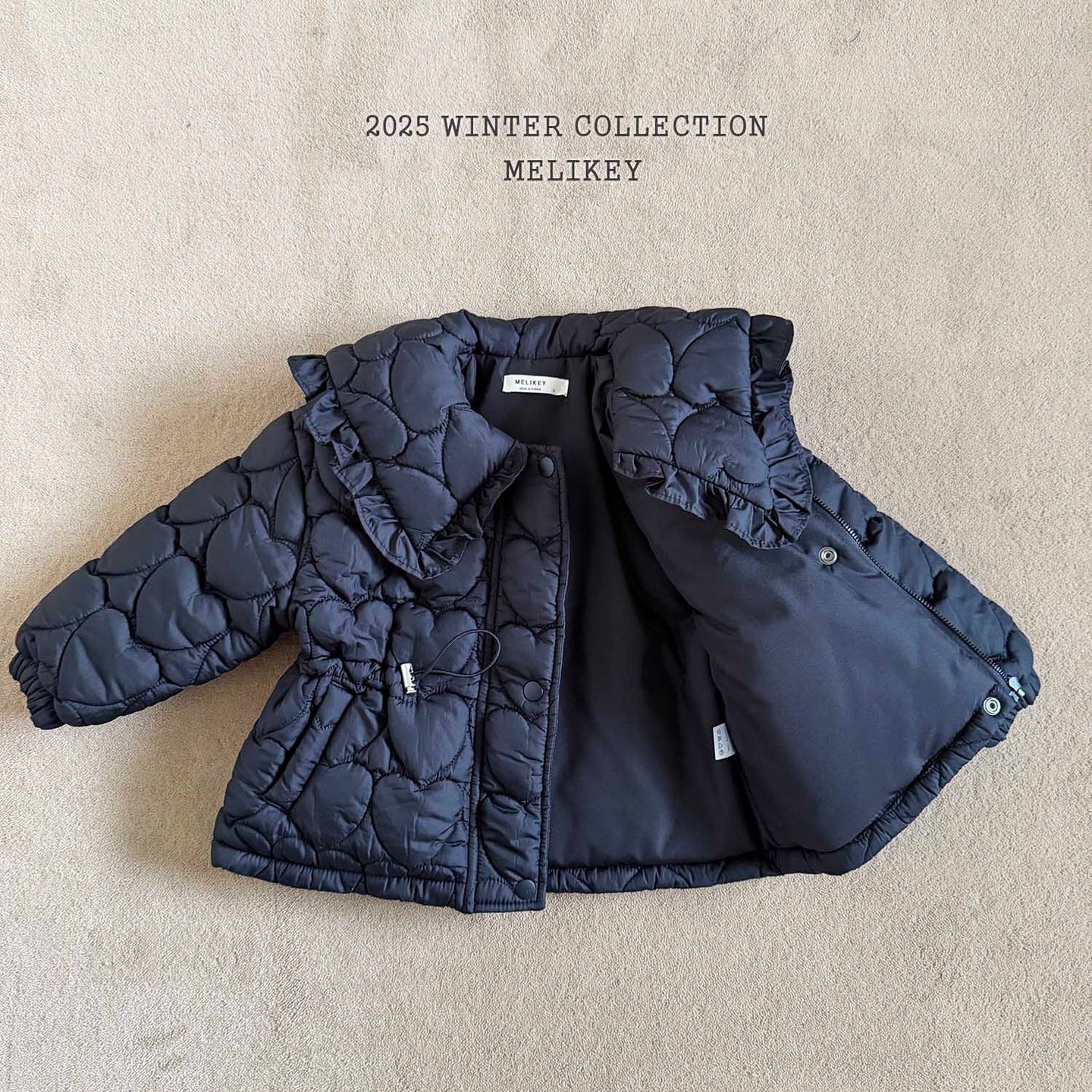 MEL KIDS HEART PADDED QUILTING JACKET**PREORDER