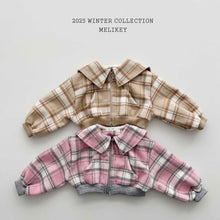 Load image into Gallery viewer, MEL KIDS WOOL CHECK ZIP UP**PREORDER