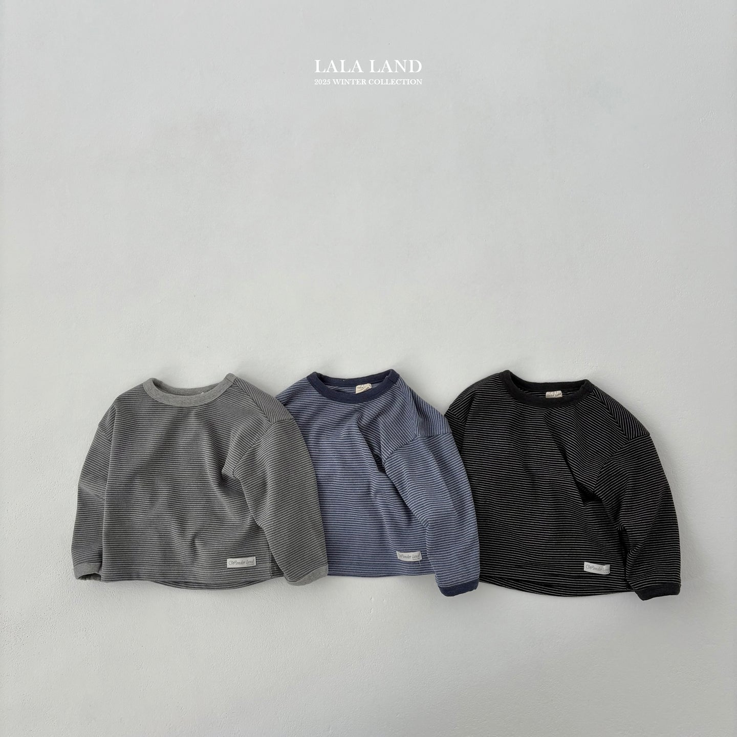 LALALAND KIDS Stripe Tone Tee*Preorder