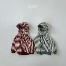 Load image into Gallery viewer, LALALAND KIDS STRIPE HOODIE ZIP UP*Preorder