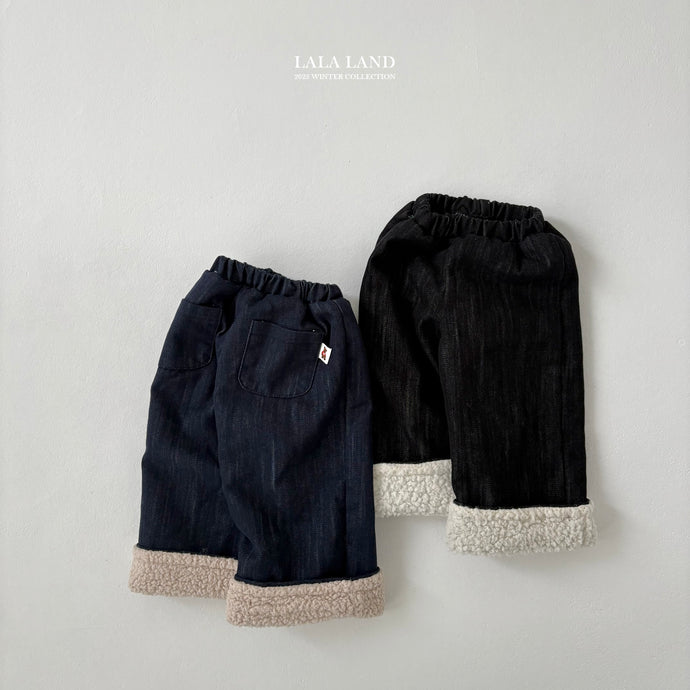 LALALAND KIDS Bear Denim Pants*Preorder