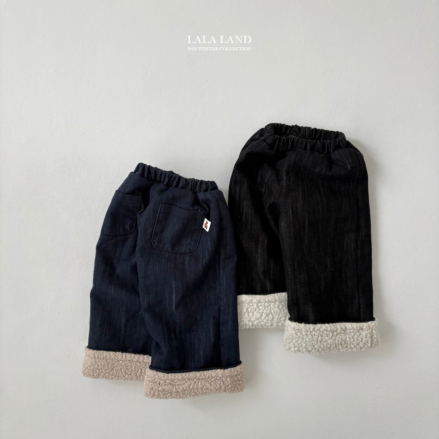 LALALAND KIDS Bear Denim Pants*Preorder