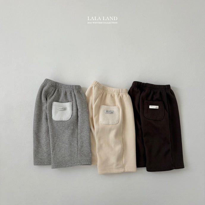 LALALAND KIDS Stretch Ribbed Mink Pants*Preorder