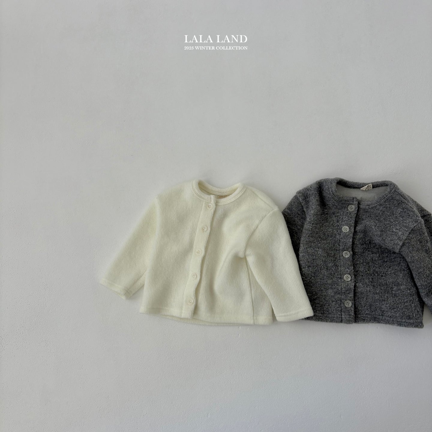 LALALAND KIDS POM POM CARDIGAN*Preorder