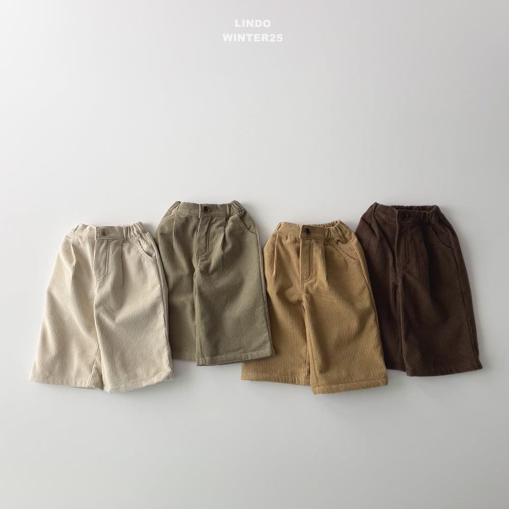 LINDO KIDS CORDUROY PANTS* Preorder