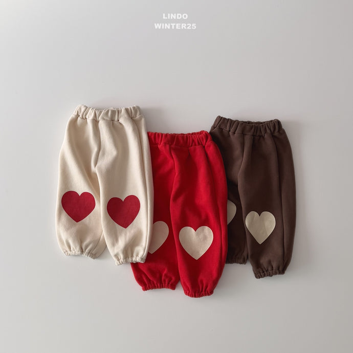 LINDO KIDS HEART JOGGER PANTS* Preorder