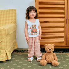 將圖片載入圖庫檢視器中，首款藍色兒童小熊蕾絲無袖T卹**預購**