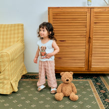 將圖片載入圖庫檢視器中，首款藍色兒童小熊蕾絲無袖T卹**預購**