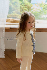 MEL KIDS FALL POINT BUTTON CARDIGAN**PREORDER