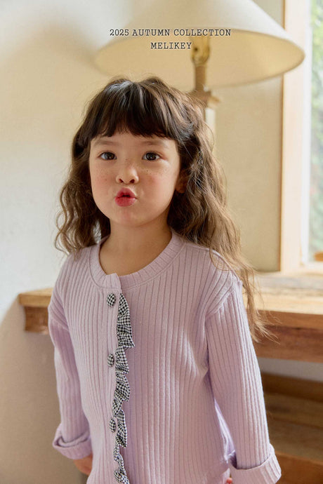MEL KIDS FALL POINT BUTTON CARDIGAN**PREORDER