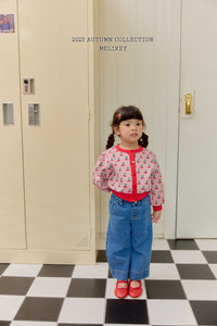 MEL KIDS FALL TWO RIBBON DENIM PANTS**PREORDER