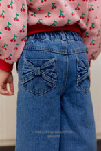 Load image into Gallery viewer, MEL KIDS FALL TWO RIBBON DENIM PANTS**PREORDER