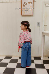 MEL KIDS FALL TWO RIBBON DENIM PANTS**PREORDER