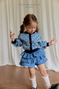 MEL KIDS FALL ELLIE TIER DENIM SKIRT**PREORDER