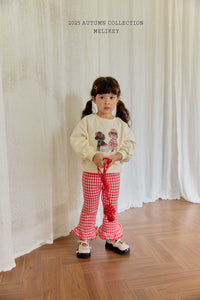 MEL KIDS FALL CHECK BOOTCUT PANTS**PREORDER