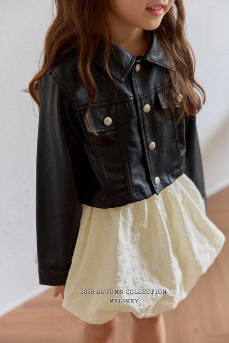 MEL KIDS FALL SHORT LEATHER JACKET**PREORDER