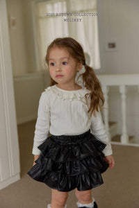 MEL KIDS FALL BLACK LEATHER SKIRT**PREORDER