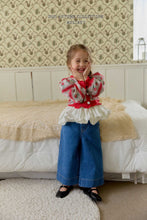 Load image into Gallery viewer, MEL KIDS FALL TWO RIBBON DENIM PANTS**PREORDER