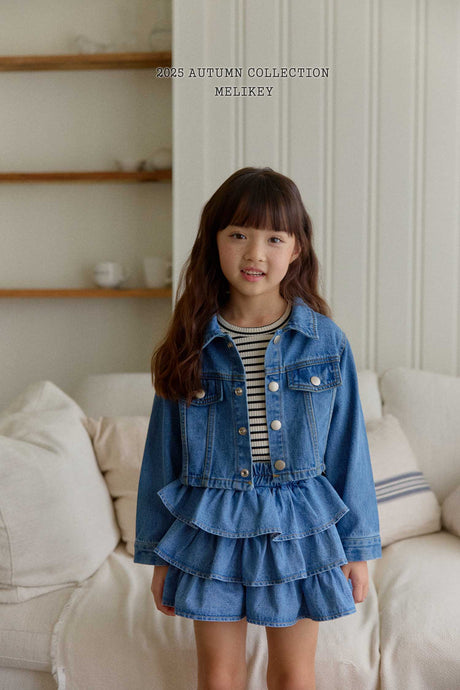MEL KIDS FALL DENIM SHORT JACKET**PREORDER