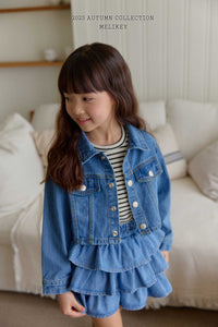 MEL KIDS FALL DENIM SHORT JACKET**PREORDER