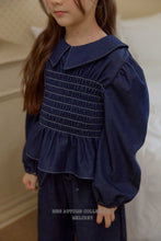 Load image into Gallery viewer, MEL KIDS FALL SMOCKED COLLAR BLOUSE**PREORDER