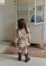 Load image into Gallery viewer, MEL KIDS WOOL CHECK ZIP UP**PREORDER