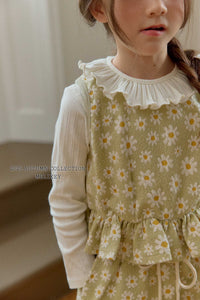 MEL KIDS FALL BIG DAISY VEST**PREORDER