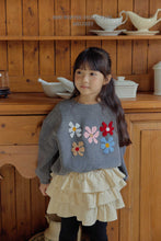 Load image into Gallery viewer, MEL KIDS BOUCLE FLOWER SWEAT SHIRT**PREORDER