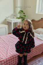 Load image into Gallery viewer, MEL KIDS CHERRY FRILL CARDIGAN**PREORDER