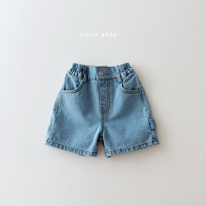 DAILYBEBE KIDS POCKET DENIM SHORTS**PREORDER