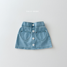 Load image into Gallery viewer, DAILYBEBE KIDS DENIM MINI SKIRT**PREORDER
